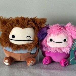 Benny & Woxie Bigfoot Squishmallow Bundle 5” Mini Bigfoots BNWT
